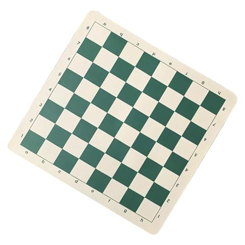 Turnierschachbrett- 34x34cm Portable Folding Chess Board | Flaches Schachspielbrett, Schachrollbares Schachbrett, 64 Gitterturnier -Schachmatten Roll -up -Schachbrett Für Familienversammlungen Partys von Generisch