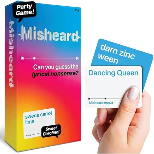 Urkomische Musik Spiele Karte Falsch gehörte Musik Spiele für Erwachsene & Jugendliche Uess das Lied oder Künstler mit 500 lyrischen Nonsense Karten Familien kartenspiele Urkomische Musik Spiele Karte Falsch gehörte Musik Spiele für Erwachsene & Jugendliche Uess das Lied oder Künstler mit 500 lyrischen Nonsense Karten Familien kartenspiele von Generisch