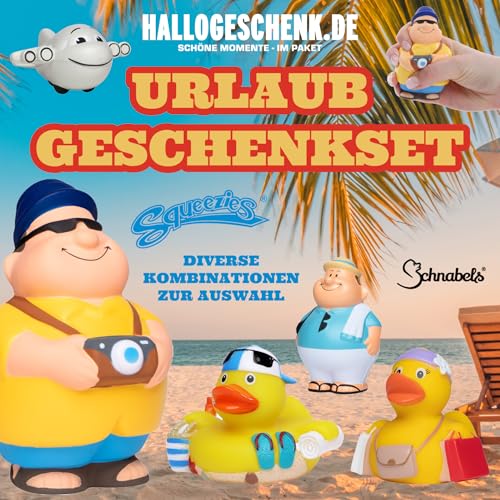 Urlaub • 5er-Pack Geschenkset • Badeente • Quetschfigur von Generisch