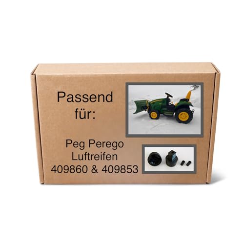 Verstärkte Adapter für Rolly Toys Luftreifen 409860 & 409853 auf Peg Perego John Deere Ground Force und Ground Loader von Generisch