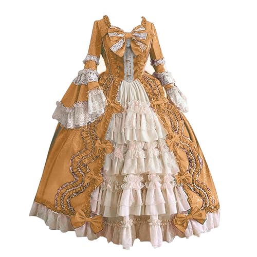 Viktorianisches Kleid, Gothic-Kleidung für Damen, Kleider für Damen, Übergröße, Halloween-Kostüme, Anime-Kleid, mittelalterliches Kleid, französisches Lolita-Kleid, Prinzessinnen-Kostüm, ausgestellte von Generisch