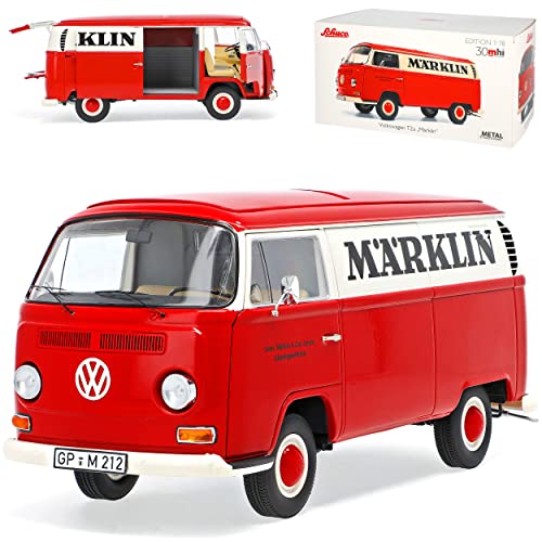 Volkwagen T2 Transporter Märklin Bus Rot Weiss 1967-1979 1/18 Schuco Modell Auto von Generisch