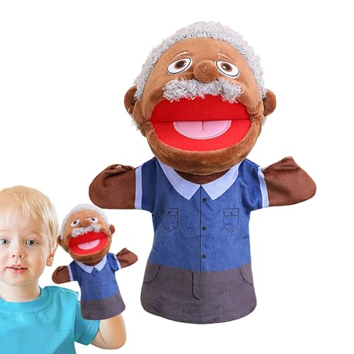 Vorschul-Familienpuppe,Familien-Handpuppen,Schulheimpuppe - Weiche Rollenspielspielzeugpuppen, Schulheimpuppe mit beweglichem Mund für Kinder und Jugendliche von Generisch