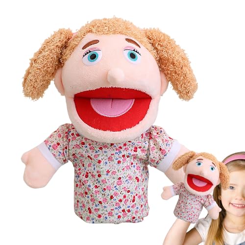 Vorschul-Familienpuppe,Familien-Handpuppen - Schulheimpuppe | Interaktive Rollenspielpuppe, Schulheimpuppe mit beweglichem Mund für Mädchen und von Generisch