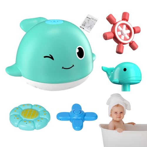 Wal-Badespielzeug, Sprüh-Badespielzeug - Leuchtendes elektronisches Sprühspielzeug - Niedliches Tierspielzeug für Kinder, Badezimmer, Cartoon-Badespielzeug für Schwimmbäder, Zuhause, Badewanne von Generisch