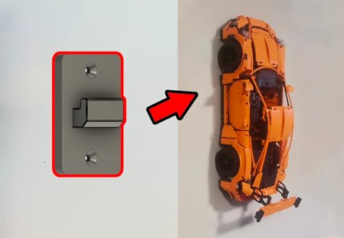 Wand Halterung Befestigung kompatibel mit Lego 42056 Porsche GT3RS Wandhalter von Generisch