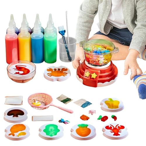 Wassergel-Spielzeug-Kreationsset, magische Gele, Wasserspielzeug-Set, Wasserfee-Wassergel-Set, sicheres handgemachtes Herstellungsmaterial-Set, lustiges kreatives magisches Gel-Spielzeug für Kinder von Generisch