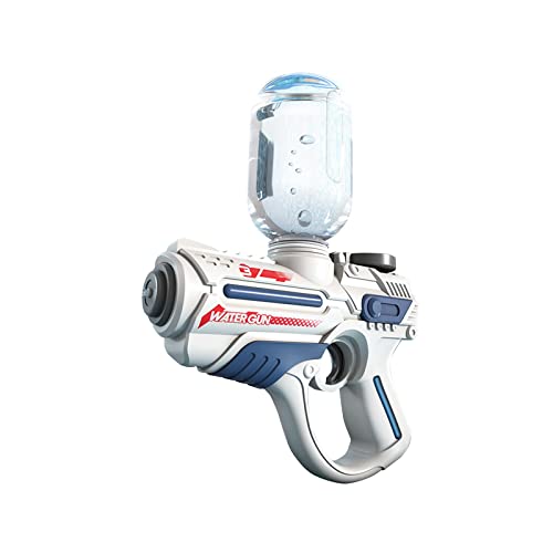 Wasserpistole Wasserspritzpistole Große Reichweite Erwachsene Kinder Wasserspielzeug Weltraum Sci-Fi Shapewater Automatischer Burst（Blau） von Generisch