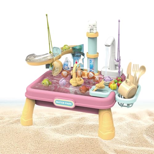 Wasserspiel Tisch Spielzeug Set | Wasser Und Sand Spieltisch Für Kinder | Interaktives Spielzeug Für Draußen Wasserspiel Tisch Spielzeug Set | Wasser Und Sand Spieltisch Für Kinder | Interaktives Spielzeug Für Draußen von Generisch