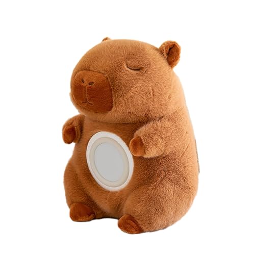 Wecker Plüsch, Stofftierwecker, Capybara Nachtlicht, Kleine Weckerlampe, süßes Nachtlicht, digitaler Tischwecker, Tischlampe für Teenager und Kleinkinder von Generisch