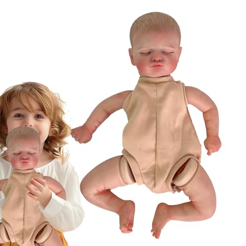 Weiche realistische Kleinkindpuppen, wiedergeborene Kleinkindpuppen, Realistische schlafende weiche Kleinkindpuppe, Schlafende realistische wiedergeborene Kleinkindpuppen für Familie, Mutter, Damen von Generisch