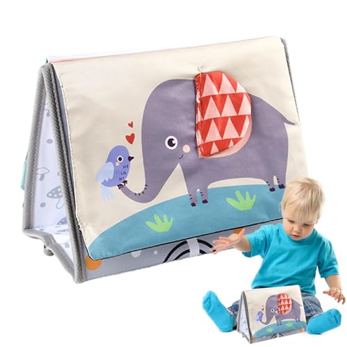 Weiches Kinderbuch, Sinnesbücher für Babys - Buntes Stoffbuch für Babys, weiches Buch - Weiche Stoffbücher für Babys, Knisterbuch, Früherziehungsspielzeug für Kleinkinder, Babys und Kinder von Generisch