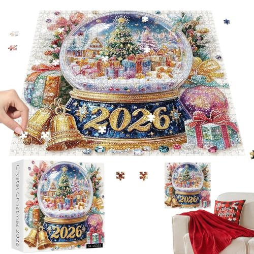 Weihnachts Puzzle Für Erwachsene - Kristall Weihnachten 2026 Puzzle - Herausfordernde Rätselspiele für Erwachsene Kinder Frauen Freizeitgestaltung Deko Familienurlaub Weihnachts Puzzle Für Erwachsene - Kristall Weihnachten 2026 Puzzle - Herausfordernde Rätselspiele für Erwachsene Kinder Frauen Freizeitgestaltung Deko Familienurlaub von Generisch