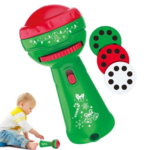 Weihnachts-Taschenlampen-Projektor,Weihnachts-Taschenlampen-Projektor für Kinder - Lustiger Taschenlampenprojektor,24 Taschenlampenprojektor mit weihnachtlichen Mustern, lustiges Fackelspielzeug zur S von Generisch