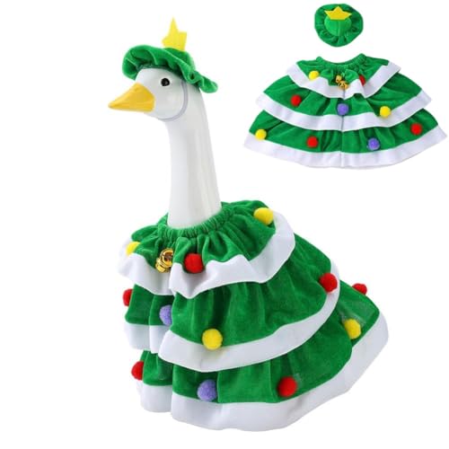 Weihnachtsbaum Gans Outfit für Verandagans Verandagans Weihnachten Outfits für 17-23 Zoll Gans Statue Grün Weiß Festliches Kleid mit Glocken und Ornamenten Weihnachtsbaum Gans Outfit für Verandagans Verandagans Weihnachten Outfits für 17-23 Zoll Gans Statue Grün Weiß Festliches Kleid mit Glocken und Ornamenten von Generisch
