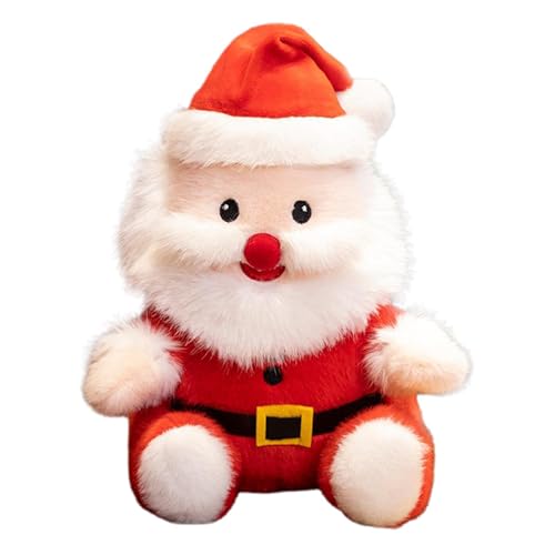 Generisch Weihnachtspüschtier, 25cm Realistischer Weihnachtsmann Plüsch Puppe Stofftier, Kuscheltier für Kinder und Erwachsene von Generisch