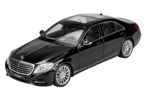 Welly Mercedes-Benz S-Klasse W222 Schwarz Limousine Ab 2013 1/24 Metall Modell Auto Die Cast Neu im Kasten von Generisch