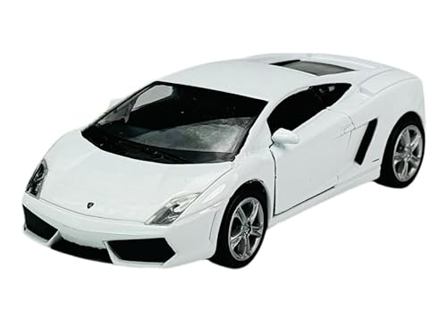 Welly Modell Auto Kompatibel mit Lamborghini Gallardo LP560-4 Weiss 1/34-1/39 Metal Modell Auto Die Cast Neu im Kasten von Generisch