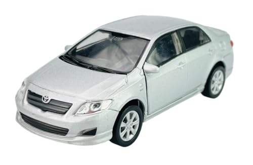 Welly Modell Auto Kompatibel mit Toyota Corolla E15 2006-2013 Silber ca 1/34-1/39 Metal Modell Auto Die Cast Neu im Kasten von Generisch