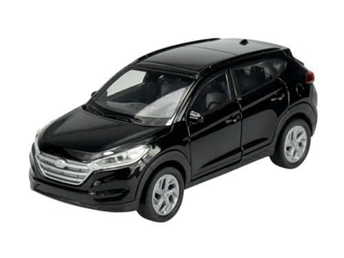 Welly Modell Auto Kompatibel mit Welly Hyundai Tucson 3 III Schwarz 3. Generation 2015-2020 ca 1/34-1/39 Metal Modell Auto Die Cast Neu im Kasten von Generisch