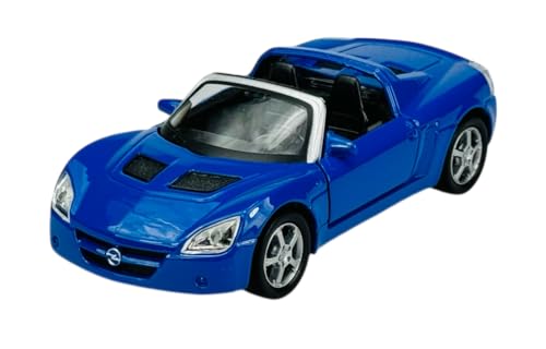 Welly Opel Speedster Spedster Blau Cabrio ca 1/34-1/39 Metal Modell Auto Die Cast Neu im Kasten von Generisch