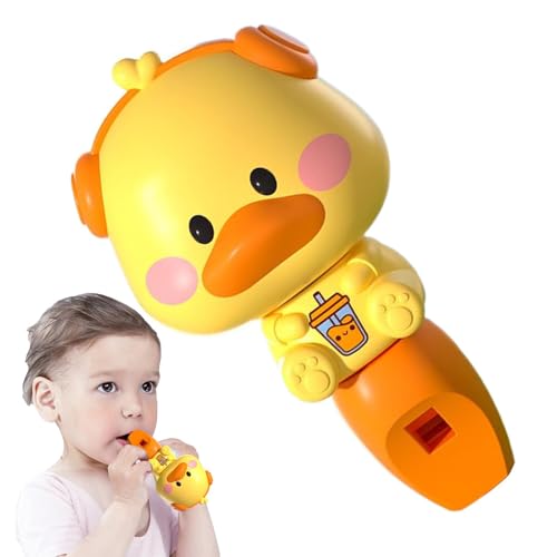 Whistle Toy, Kinderpfeife,Cartoon Kids Trompete mit Lanyard - Lern- und Bildungsspielzeug, Kleinkindmusikinstrumente, lustiges Blow Horn für Zug Mundmuskeln von Generisch