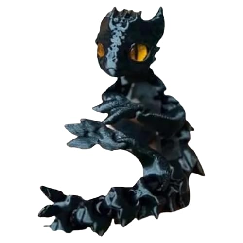 Winziger beweglicher Drache, 3D-gedrucktes Desktop-Haustier, 3D-gedruckter winziger süßer Drache, 3D-gedruckter Drachenkristalldrache, tragbarer winziger Drache, 3D-Drachen-Haustier mit flexiblem von Generisch