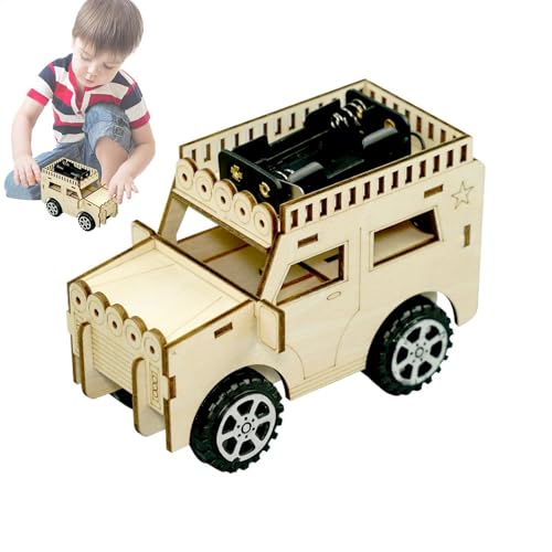 Wood Model Car Kits, Wooden Model Car Kits for Boys Age 12+, Science Experiment Handmade Toy Car, Educational STEM Kit, Craft, Fun Learning and Creativity Craft Project von Generisch