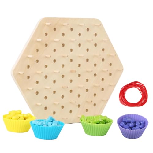 Wooden Chess Game, Triangle Strategy Game, Multi-Player Brain Teaser, Kids Strategy Game, Wooden Brain Teaser, Unique Triangle Shape Engaging Brain Teaser Perfect for Kids Ages 3+ von Generisch