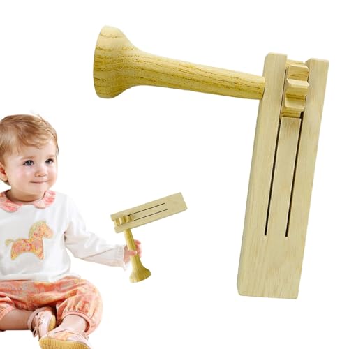 Wooden Rattle Noise, Mexican Rattle Instrument, Ratchet Noise Maker, Musical Band Toy, Interactive Educational Musical Toy for Children, Birthdays, Graduation, and Games von Generisch