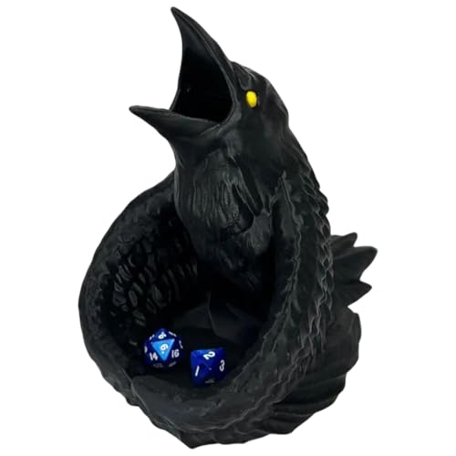 Würfel Tower | Cool Raven Form Dice Roller Tower | Tragbares Tabletop Rollenspiele, Lustiges Würfel Gefängnis Für Familienversammlungen, Geburtstagsfeiern von Generisch