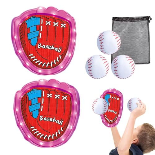 Wurf- und Fangball-Spielzeugset, Wurf- und Fangballspiel | Baseball-Wurfspielset - Baseball-Trainingsspielzeug mit verstellbaren Riemen für Familientreffen, Geburtstagsfeiern, Campingausflüge und Karn von Generisch