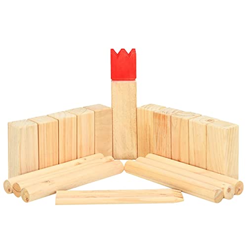 Yard-Spielset, Spiel Holzset, Wurfspiel-Set für den Außenbereich, Pinewood Rasenspiel, Wurfspiel für Kinder, Kinder und Erwachsene von Generisch