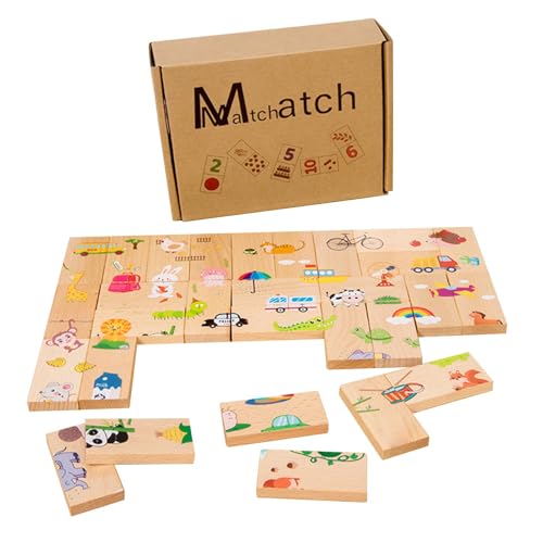 Zahlen Matching Puzzle - Holzbrett Lernen Zahlen Matching Labyrinth | Mathematik Puzzle für Feinmotorik, Zahlensortierspiel Lernspielzeug von Generisch