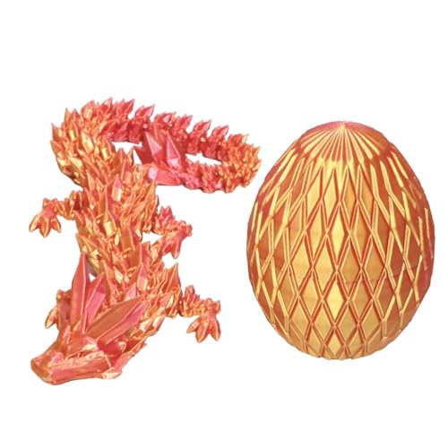 Zappeln Sie Drachen in einem Ei, Drachenei für Kinder,Realistisches 3D-gedrucktes Fidget-Spielzeug - Niedliches Tier-Fidget-Spielzeug, Desktop-Dekoration für Auto-Armaturenbretter, Wohnzimmer von Generisch