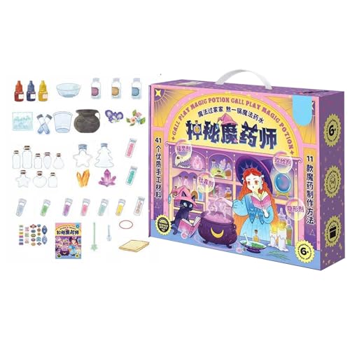Zaubertrank Set Halloween - Kleinkinder Wissenschaftslabor Set - Lehrreich Handgemacht Bastelset Kreativ Mädchen Homeschooling Unterricht Aktivitäten Familienabende Zaubertrank Set Halloween - Kleinkinder Wissenschaftslabor Set - Lehrreich Handgemacht Bastelset Kreativ Mädchen Homeschooling Unterricht Aktivitäten Familienabende von Generisch