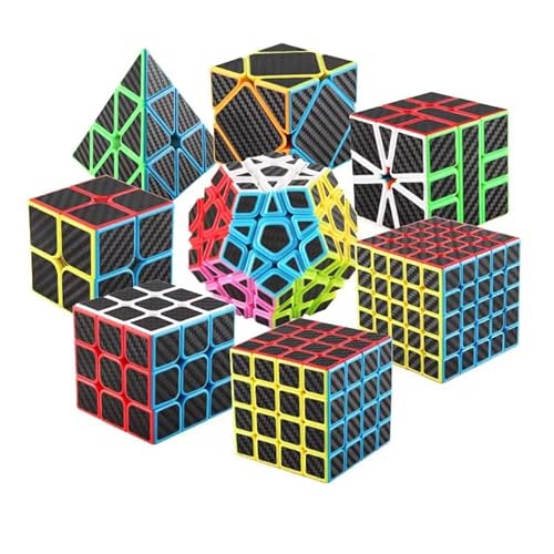 Zauberwürfel Set 4-in-1, Speedcube Sammlung mit Megaminx und Spezialwürfeln (6017) von Generisch