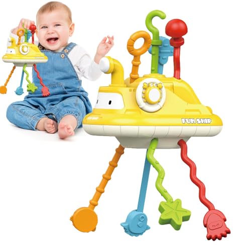 Ziehspielzeug für Babys, Ziehspielzeug für Babys - Mehrzweck-Babys, sensorisches Spielzeug, Zugschnur-Beißspielzeug | Kreatives Kinderwagen-Spielzeug für Kleinkinder, sensorisches Spielzeug für Kinder von Generisch