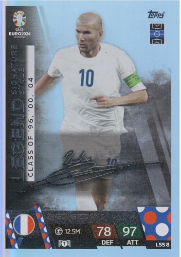 Zinédine Zidane Legend Unterschrift Fußball Autogramm Karte LSS 8 Signatur Style von Generisch