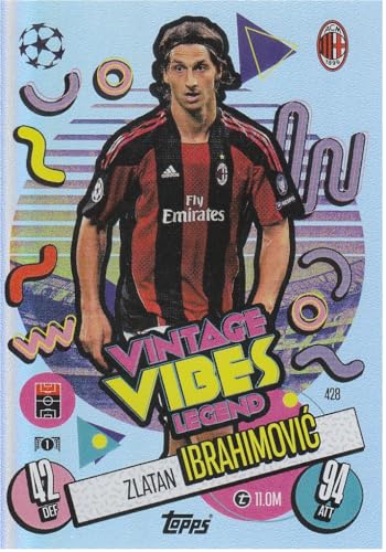 Zlatan Ibrahimovic Milan Vintage Vibes Legend Topps Fußball Sammelkarte 428 von Generisch