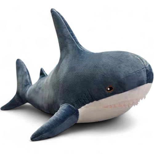 aninu Hai Kuscheltier & GPS Live Tracking – Megalodon Plushie 30 cm groß, Großes Stofftier, Baby Shark Stuffed Animal als Spielzeug für Kinder, Plüschtier Fisch, Giant Plüsch Haifisch, Kuschelhai von Generisch