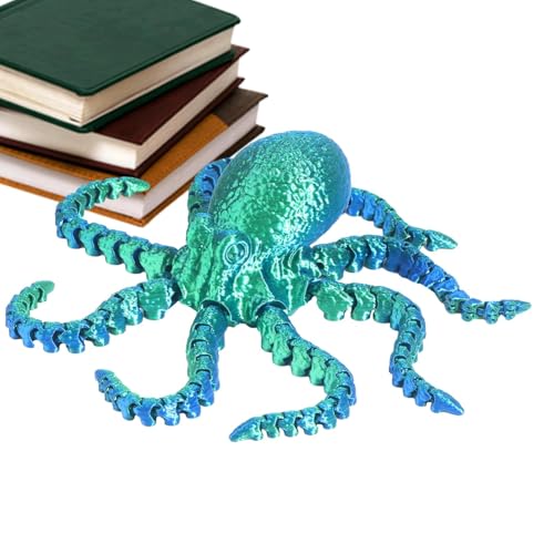 -gedruckter Oktopus, -gedrucktes Oktopus-Fidget-Spielzeug, Oktopus-Stressabbau-Spielzeug, bewegliches Oktopus-Modell, Tiermodell, Oktopus-Spielzeug für Stressabbau, sensorischer und zappelnder von Generisch