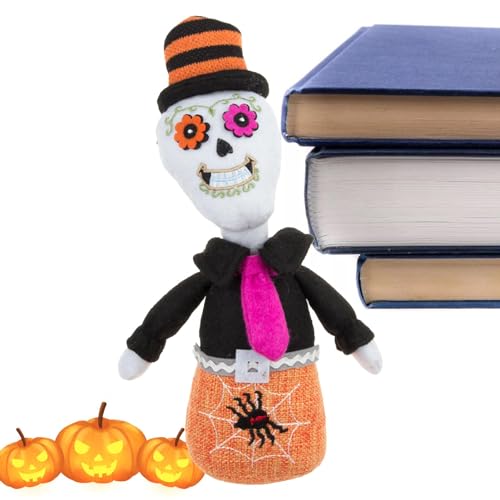 Hexe Plüschtier,Halloween Hexenpuppen | Gefüllte Plüschtiere, Festliche Halloween-Dekoration,Hexenschädel-Umarmungspuppenspielzeug, Desktop-Ornamente für Halloween-Heimdekoration von Generisch