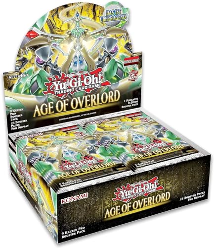 kompatibel für Yu-Gi-Oh! Age of Overlord Display - Deutsch NEU & OVP - Booster Box inklusive Arkero-G 100 Small Soft Sleeves von Generisch