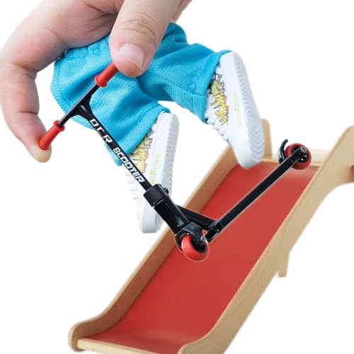 Genikeer Finger Spielzeug Set - Fingerboard Scooter | Minis-Finger-Scooter Mehrfarbiges Finger-Scooter-Spielzeug | Finger Skateboard Mit Schuhen Für Skateboarder, Partyzubehör von Genikeer