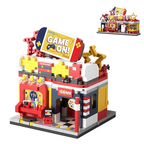 Geniteen Bausteine-Set, Flower Series Concept Store Bauset, Modellbausatz und Geschenk für Kinder und Erwachsene, Geschenk für Geburtstag, Weihnachten und Neujahr (Spieleladen) von Geniteen