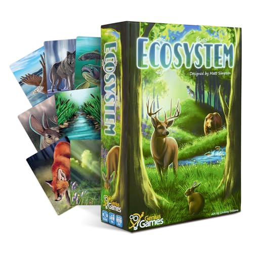 Genius Games - 74568 Ökosystem Ökologie Brettspiel - Pädagogische Tierwelt Natur Biologie Tierfutter Kette Lebensraum - Stamm - Wissenschaft von Genius Games