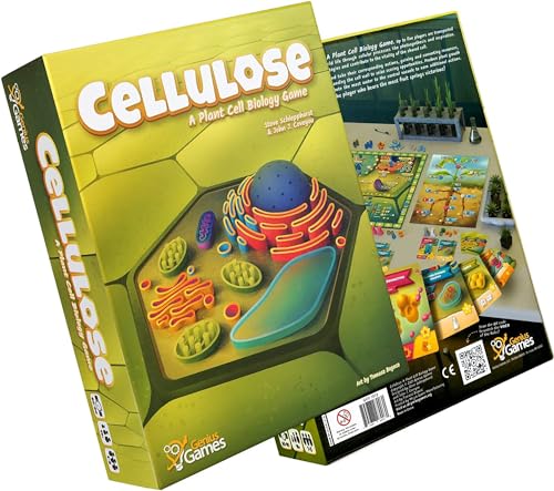 Zellulose: Ein PflanzenzellenBiologieSpiel | Photosynthese, DNA, BiochemieBrettspiel | Top FamilienBrettspiele für Erwachsene | Wissenschaftsspielzeug und Geschenke für Pflanzenliebhaber, Lehrer, von Genius Games