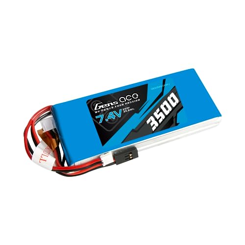 Gens ace 3500mAh 7.4V 2S1P Receiver LIPO Pack Akku for Modellbau RC Car Heli Plane Boat Truck FPV Auto Hubschrauber Flugzeug Toys von Gens ace