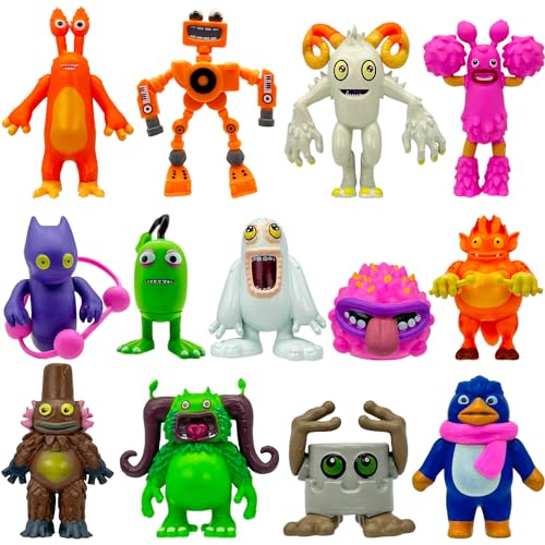 Gensly 13Stück My Singing Monsters Spielzeug My Singing Monsters Figuren Niedliche Monsterfiguren für Partydekorationen für Kinder-Fans von Gensly